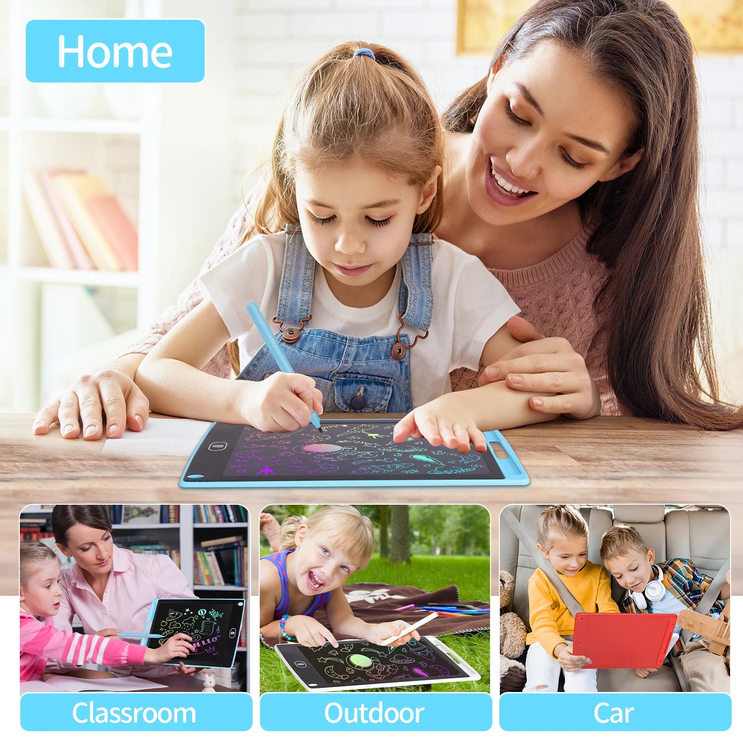 6.5-Inch LCD Writing Tablet – Erasable Drawing & Handwriting Pad for Kids